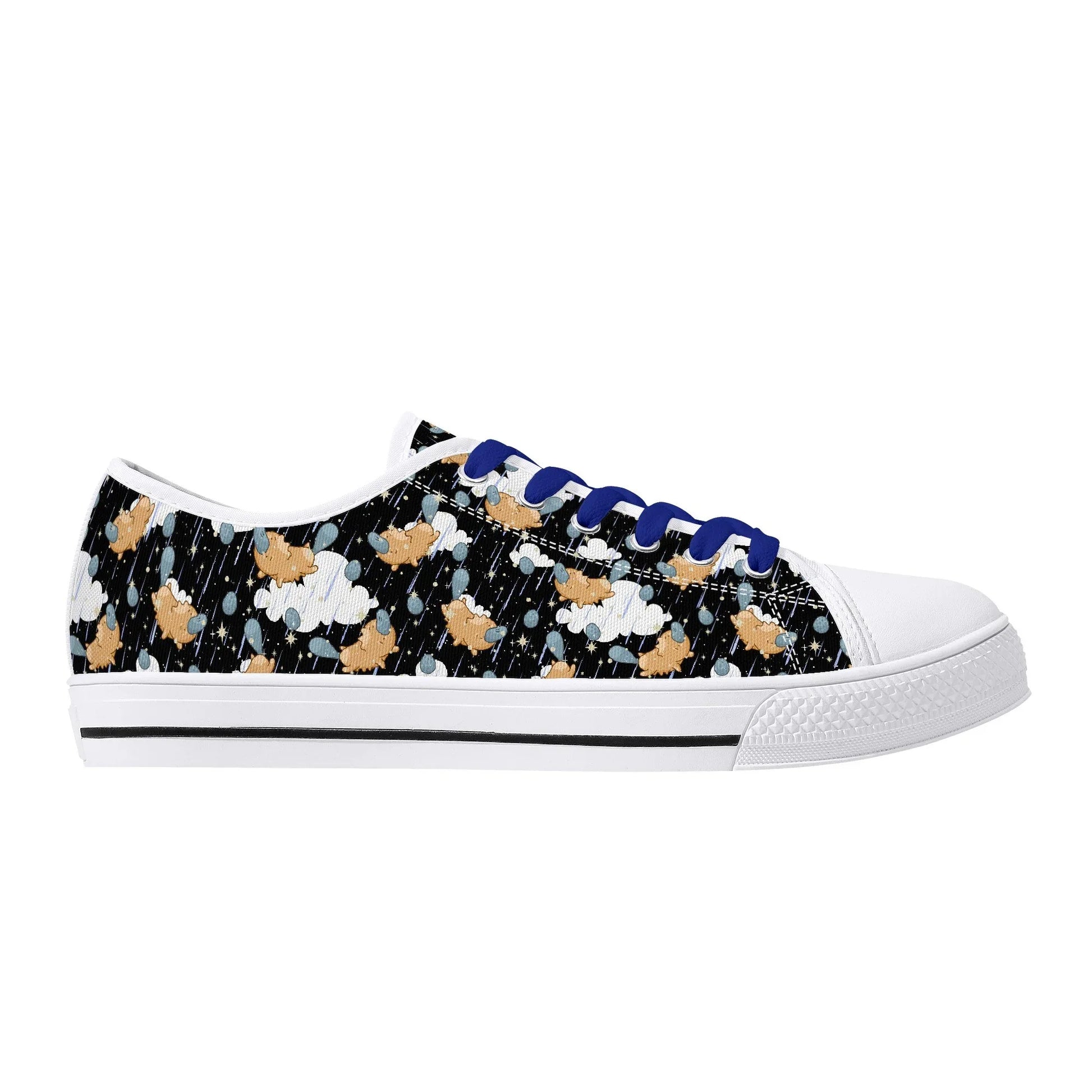 Starry Dreamfluff Unisex Low Top Canvas Shoes - Puppy's Aesthetics