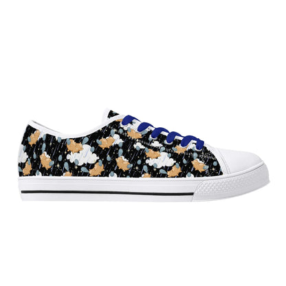 Starry Dreamfluff Unisex Low Top Canvas Shoes - Puppy's Aesthetics