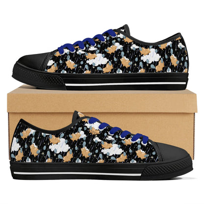 Starry Dreamfluff Unisex Low Top Canvas Shoes - Puppy's Aesthetics