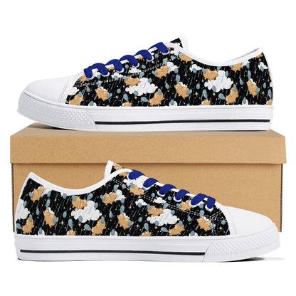 Starry Dreamfluff Unisex Low Top Canvas Shoes - Puppy's Aesthetics