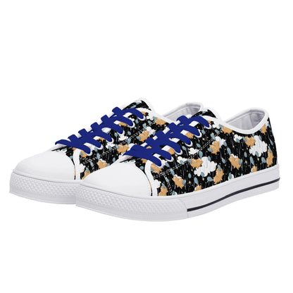 Starry Dreamfluff Unisex Low Top Canvas Shoes - Puppy's Aesthetics