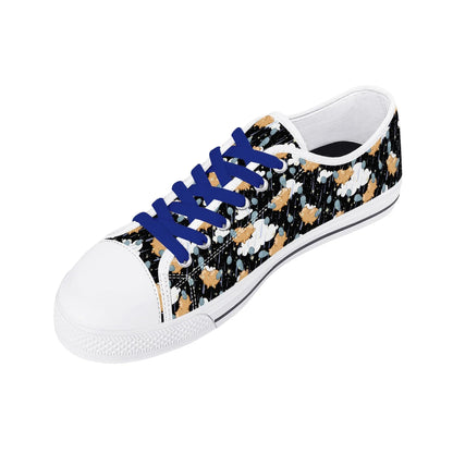 Starry Dreamfluff Unisex Low Top Canvas Shoes - Puppy's Aesthetics