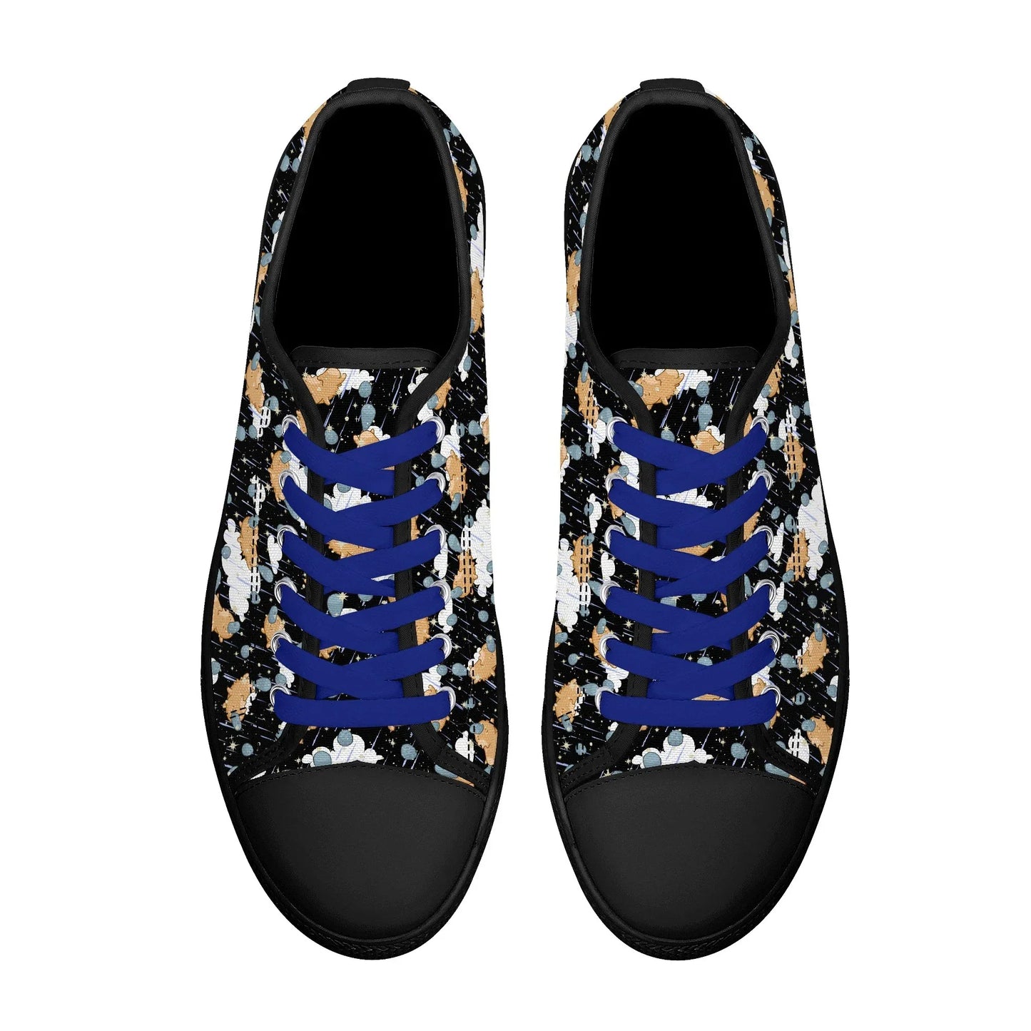 Starry Dreamfluff Unisex Low Top Canvas Shoes - Puppy's Aesthetics