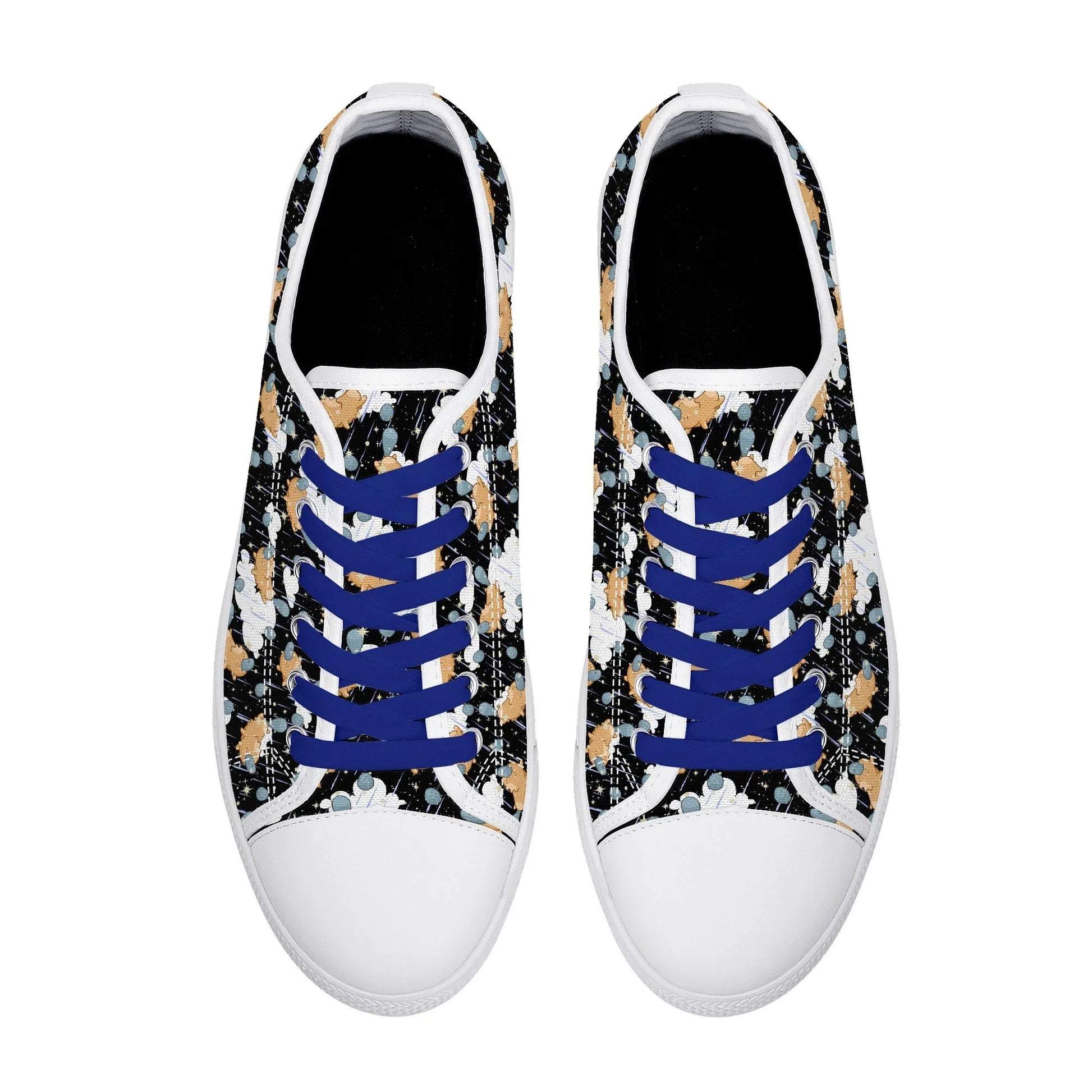 Starry Dreamfluff Unisex Low Top Canvas Shoes - Puppy's Aesthetics