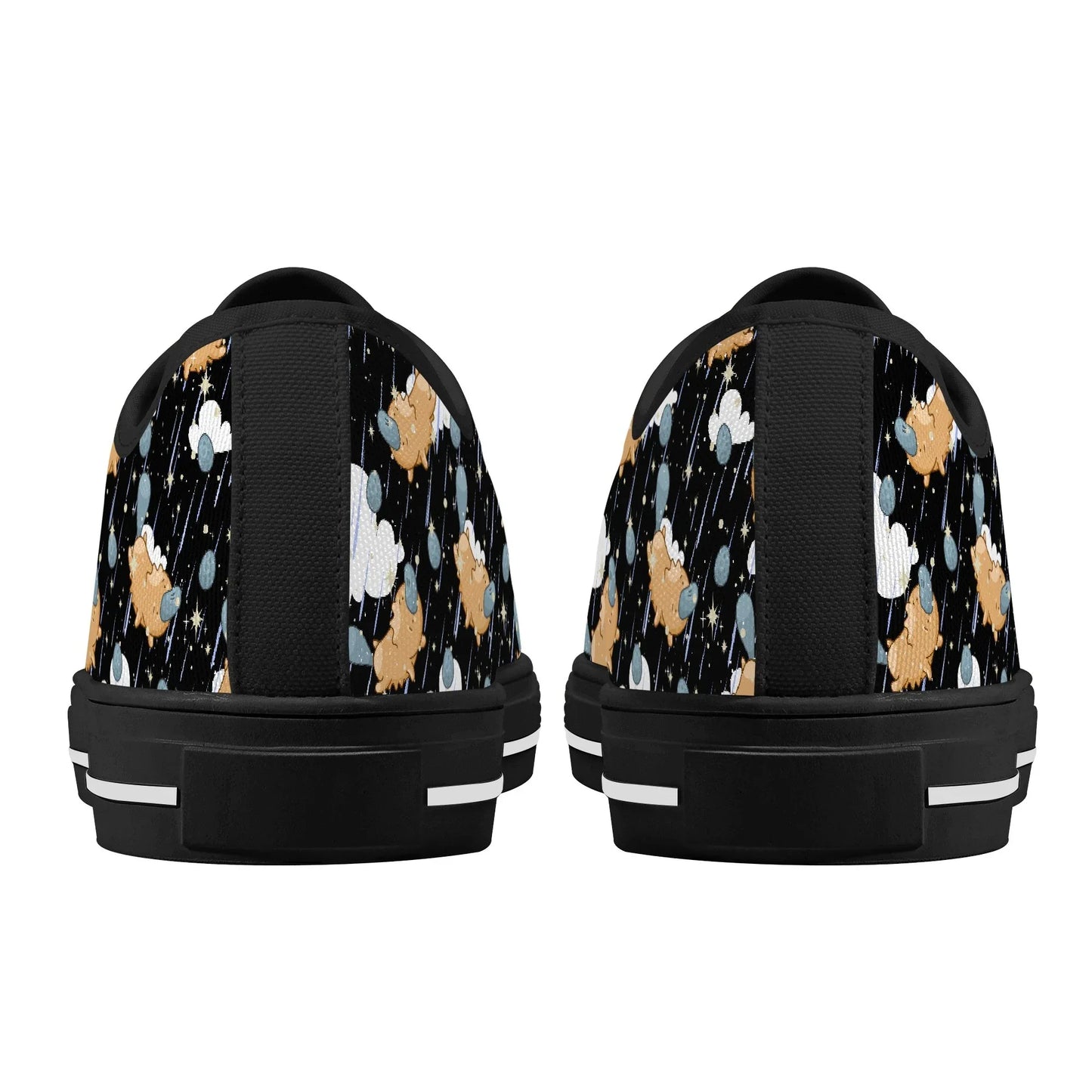 Starry Dreamfluff Unisex Low Top Canvas Shoes - Puppy's Aesthetics
