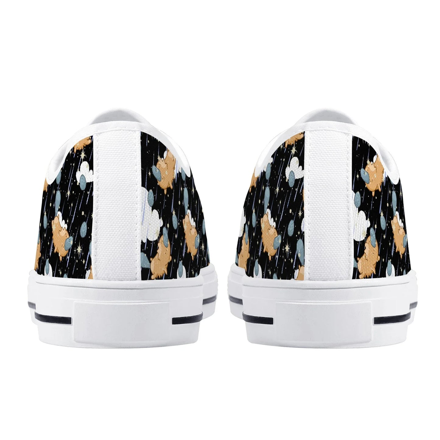 Starry Dreamfluff Unisex Low Top Canvas Shoes - Puppy's Aesthetics