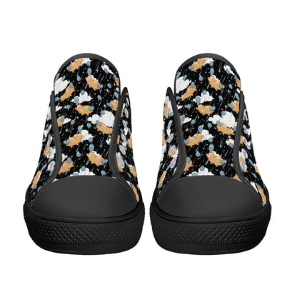 Starry Dreamfluff Unisex Low Top Canvas Shoes - Puppy's Aesthetics