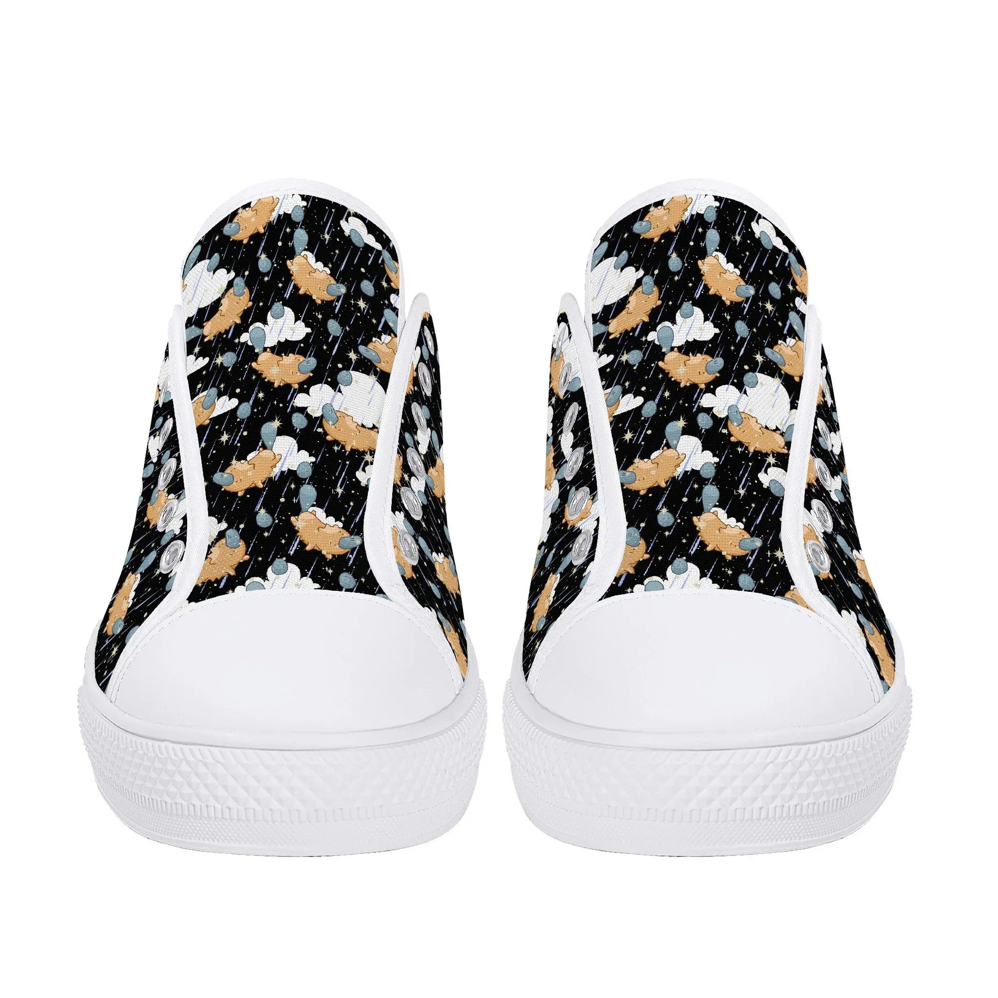Starry Dreamfluff Unisex Low Top Canvas Shoes - Puppy's Aesthetics