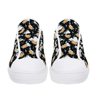 Starry Dreamfluff Unisex Low Top Canvas Shoes - Puppy's Aesthetics