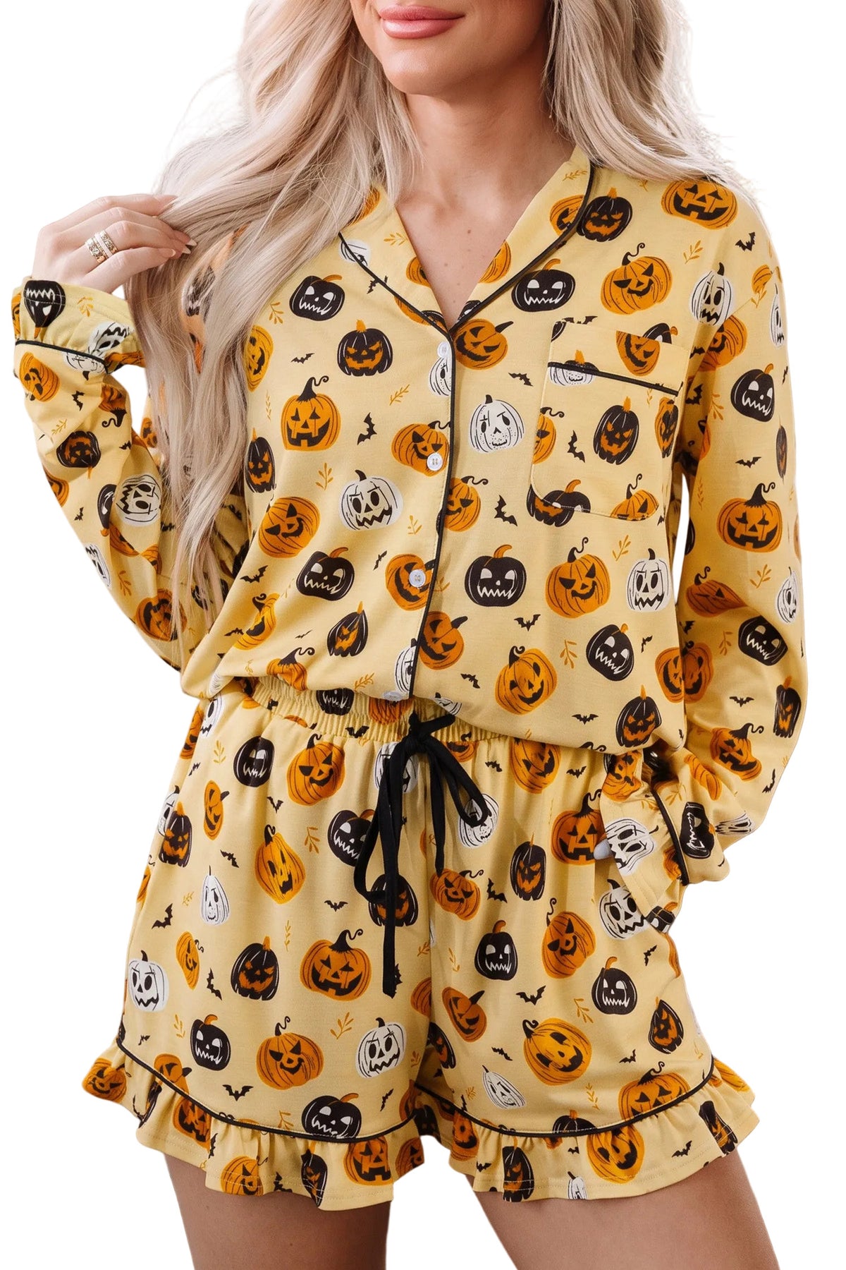 Pumpkin Patch Ruffle Lounge Set