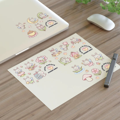 Spring Garden Sticker Sheet - Puppy's Aesthetics