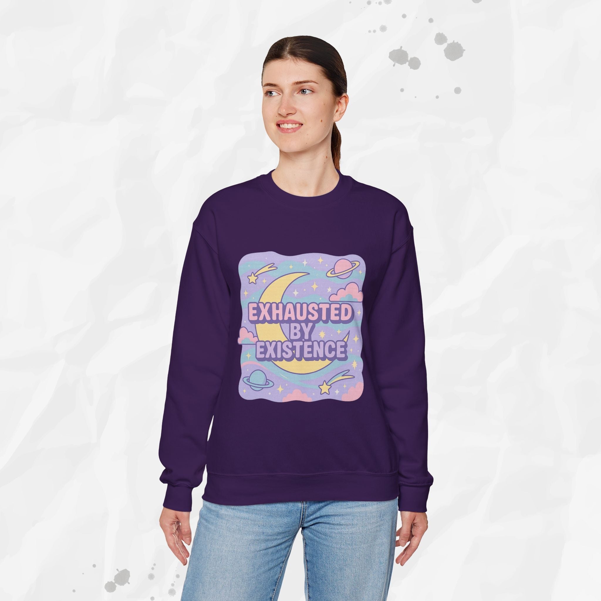 Exhausted by Existence Crew Sweater (Colors)