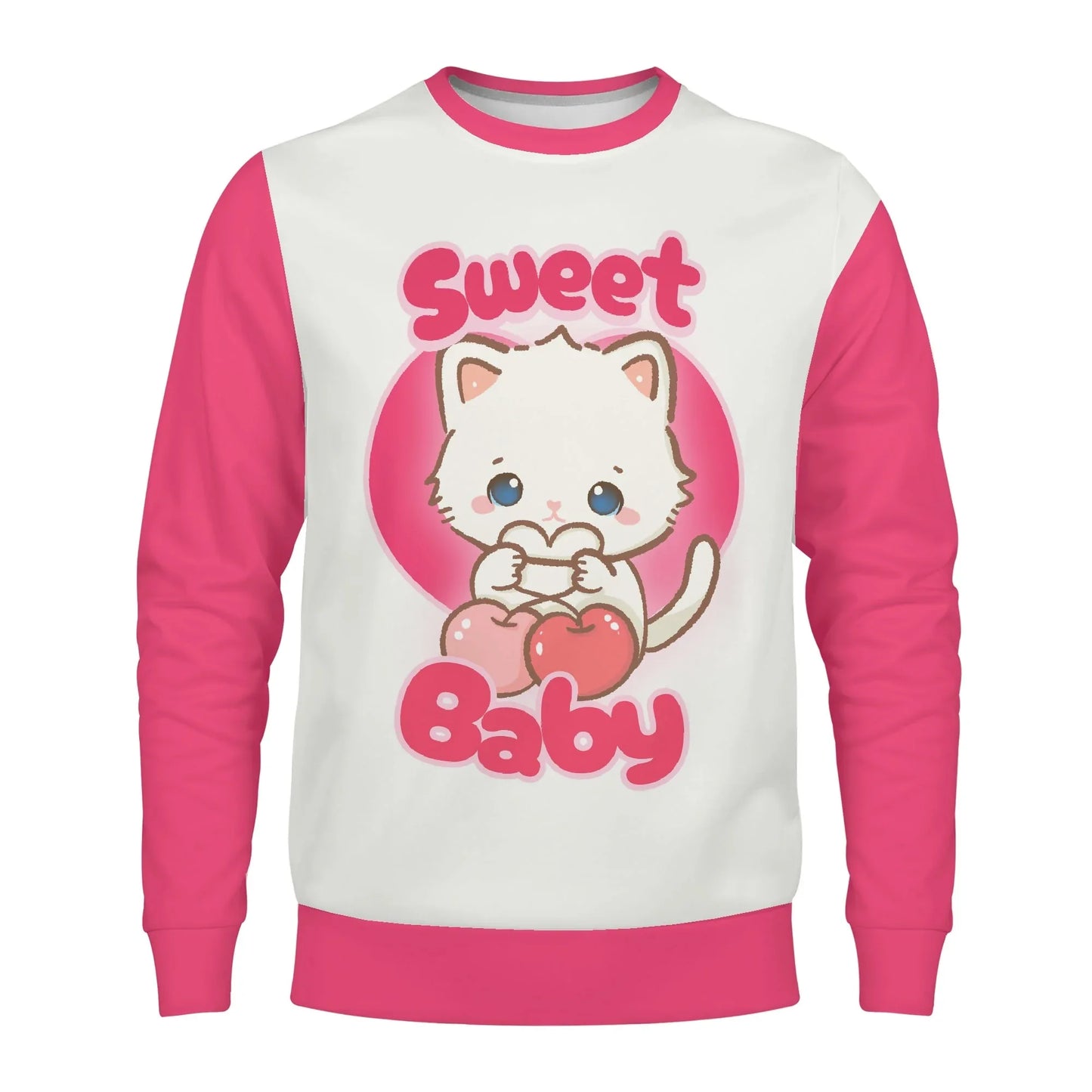 Sweet Cherry Kitty Play Sweater - Puppy's Aesthetics