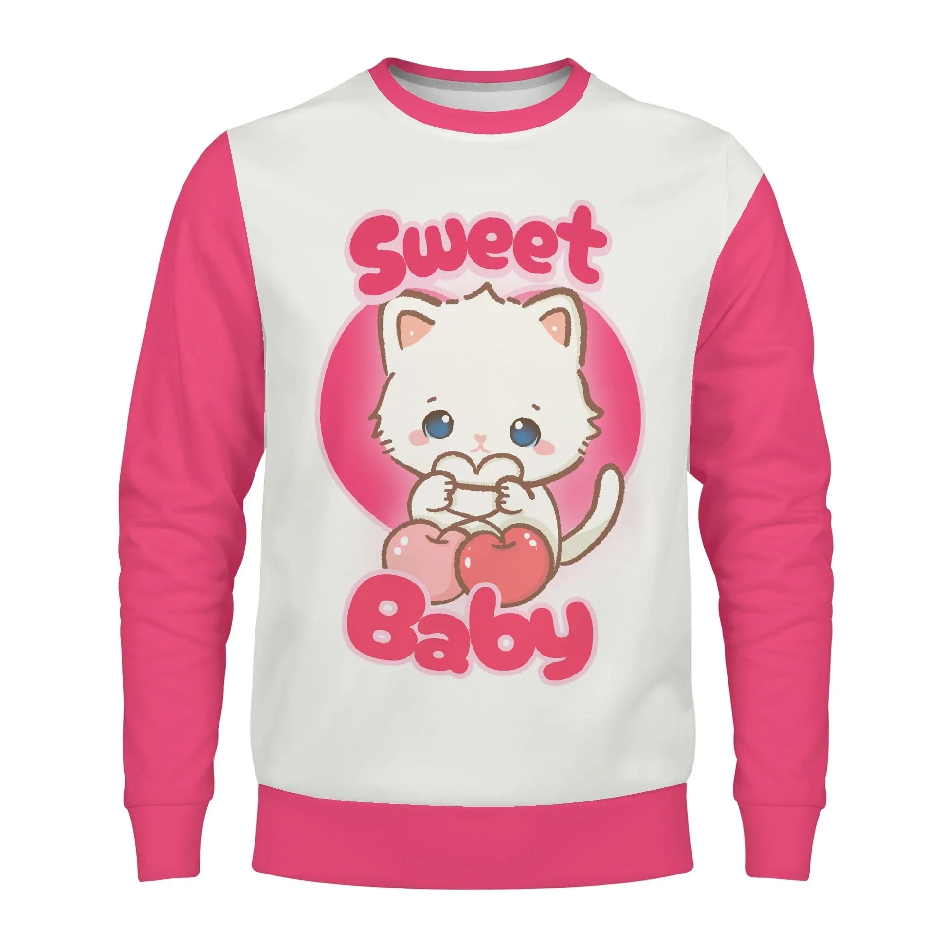 Sweet Cherry Kitty Play Sweater - Puppy's Aesthetics