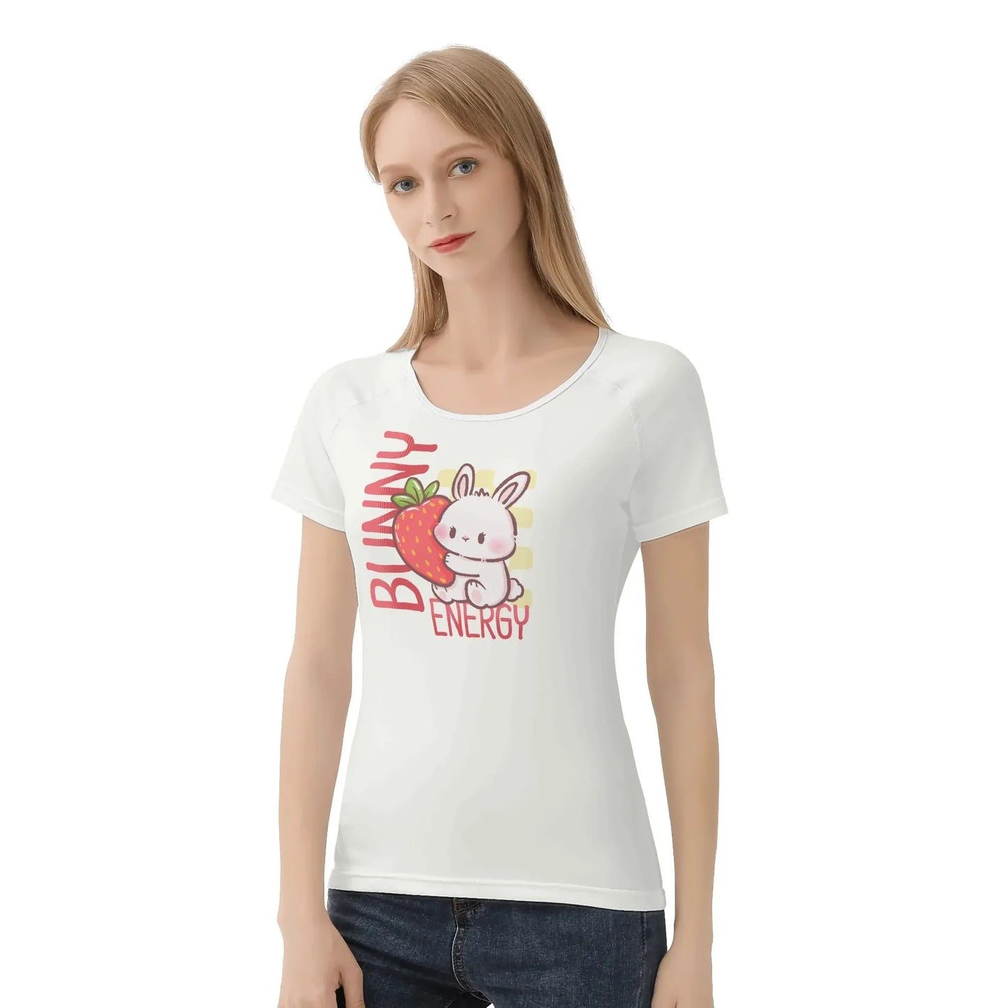 Bunny Energy Soft Fit Tee - Puppy's Aesthetics