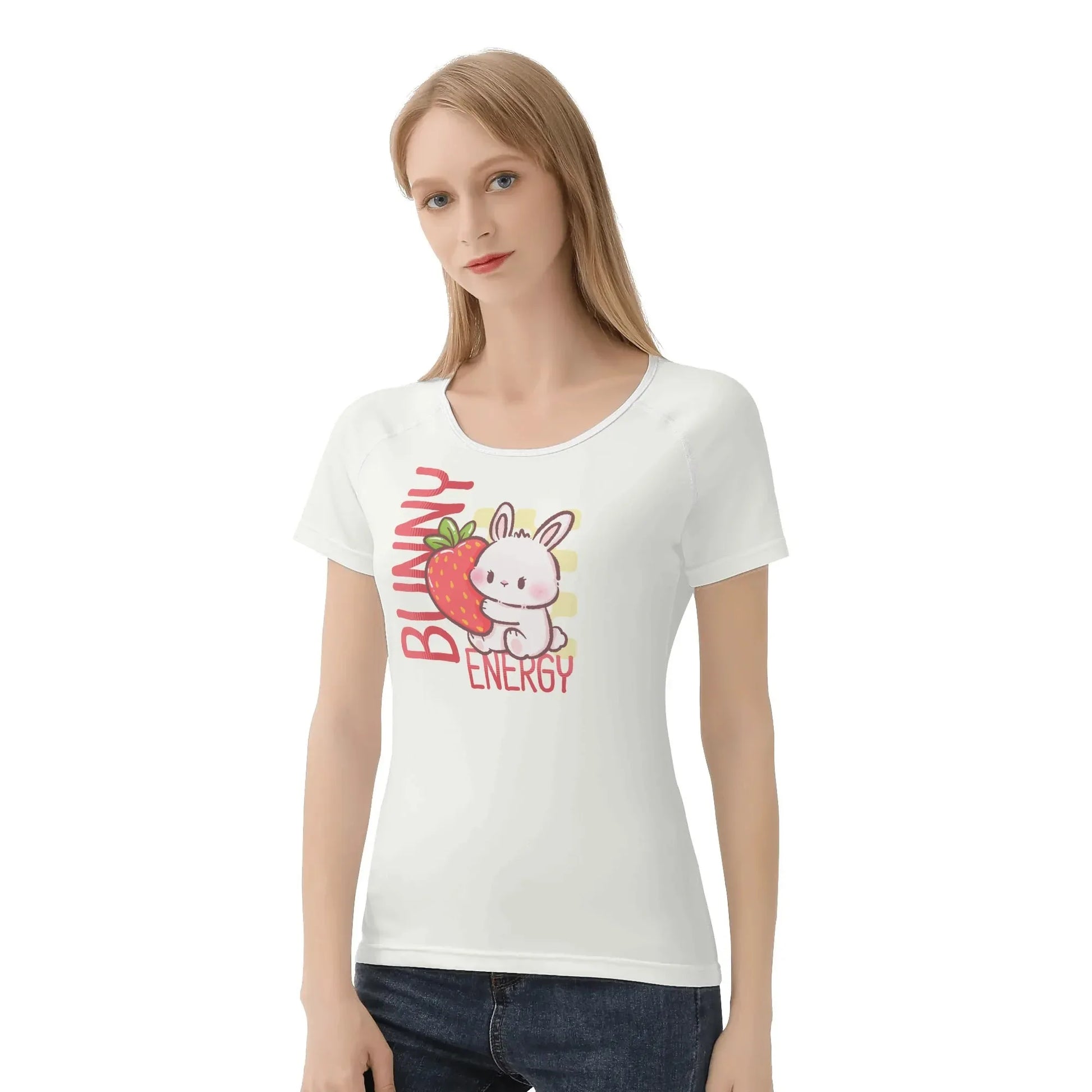 Bunny Energy Soft Fit Tee - Puppy's Aesthetics