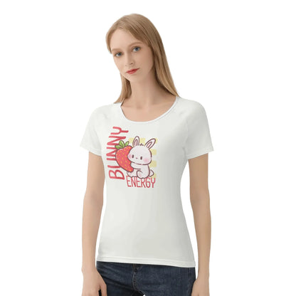 Bunny Energy Soft Fit Tee - Puppy's Aesthetics
