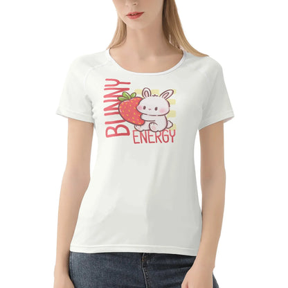 Bunny Energy Soft Fit Tee - Puppy's Aesthetics