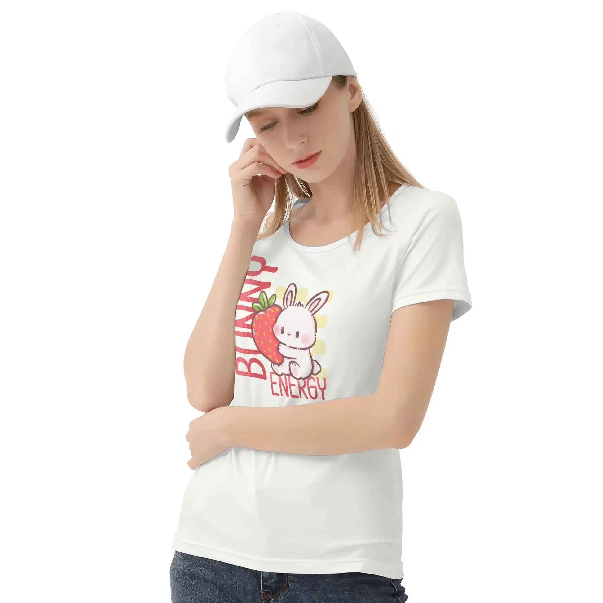 Bunny Energy Soft Fit Tee - Puppy's Aesthetics