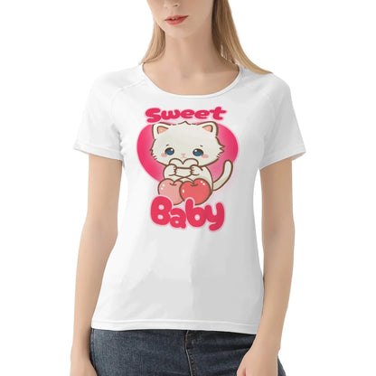 Sweet Cherry Kitty Soft Fit Tee - Puppy's Aesthetics