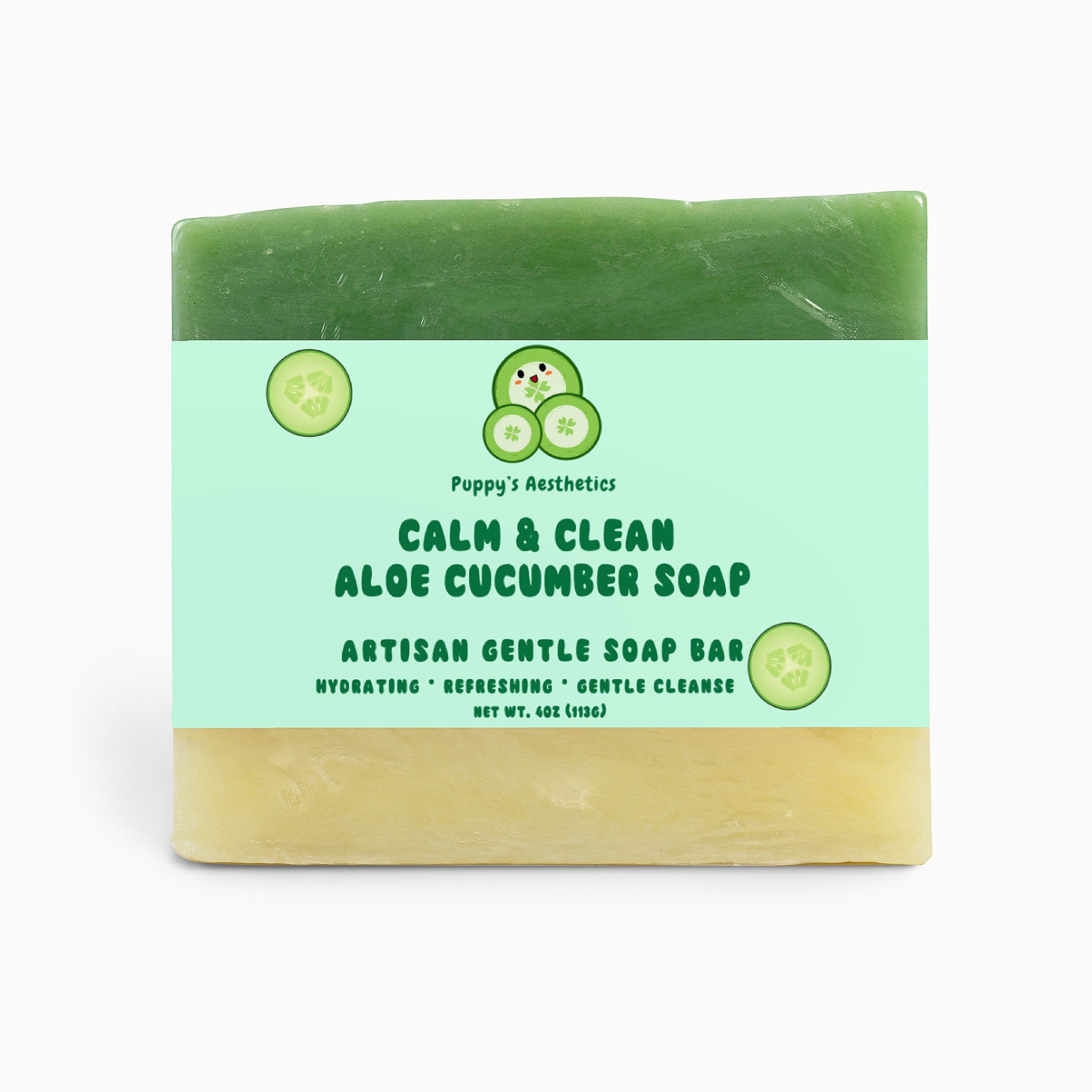 Calm & Clean Cucumber Aloe Soap Bar