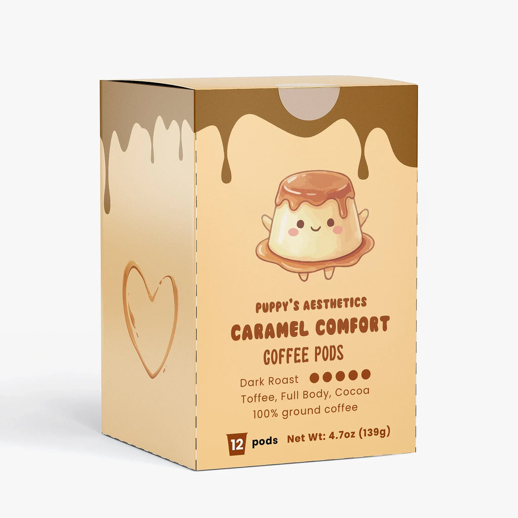 Molten Caramel Coffee Pods (Dark Roast) - Puppy's Aesthetics