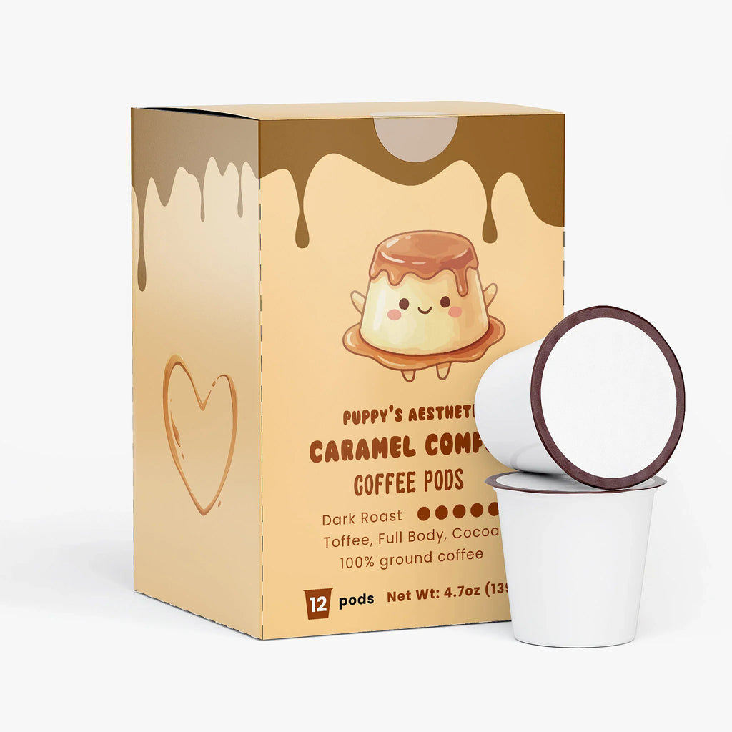 Molten Caramel Coffee Pods (Dark Roast) - Puppy's Aesthetics