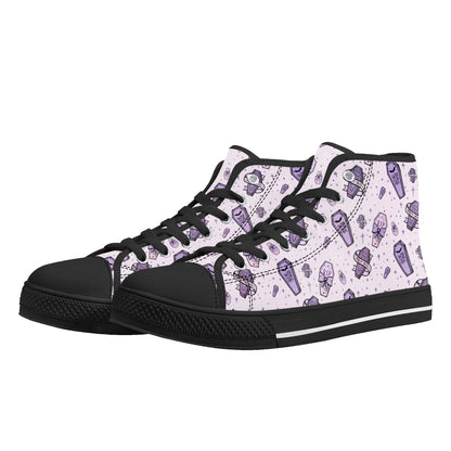 Pastel Pretty Dead Unisex Canvas High Tops
