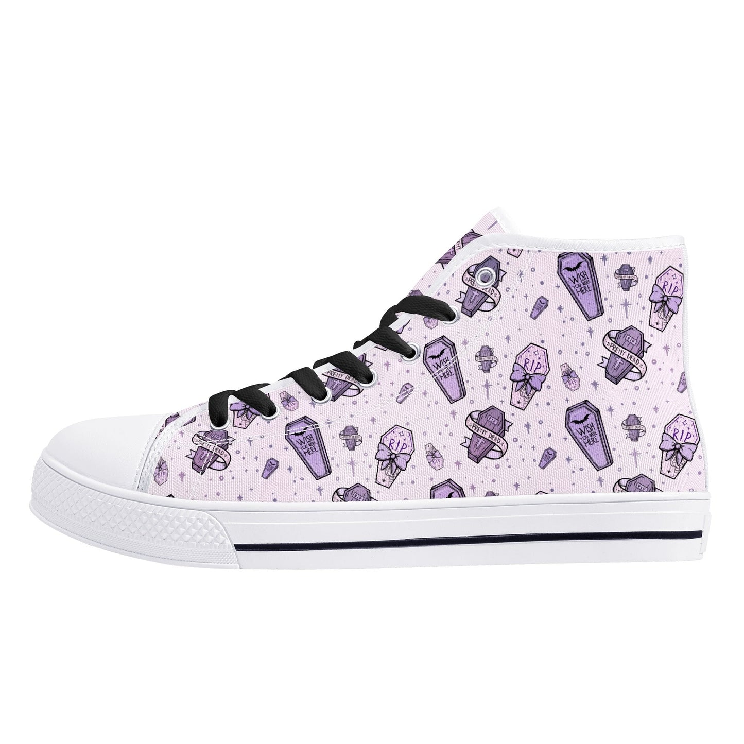 Pastel Pretty Dead Unisex Canvas High Tops