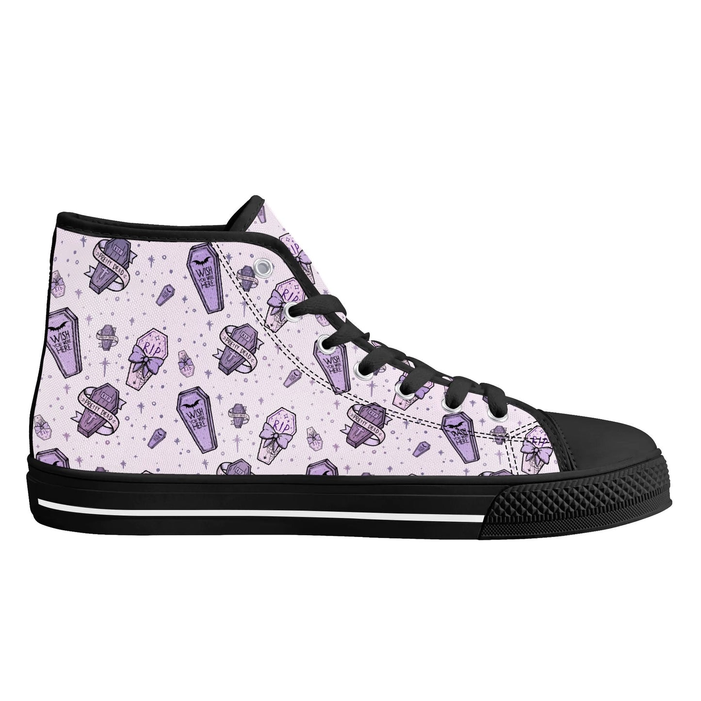 Pastel Pretty Dead Unisex Canvas High Tops