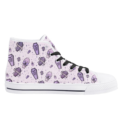 Pastel Pretty Dead Unisex Canvas High Tops
