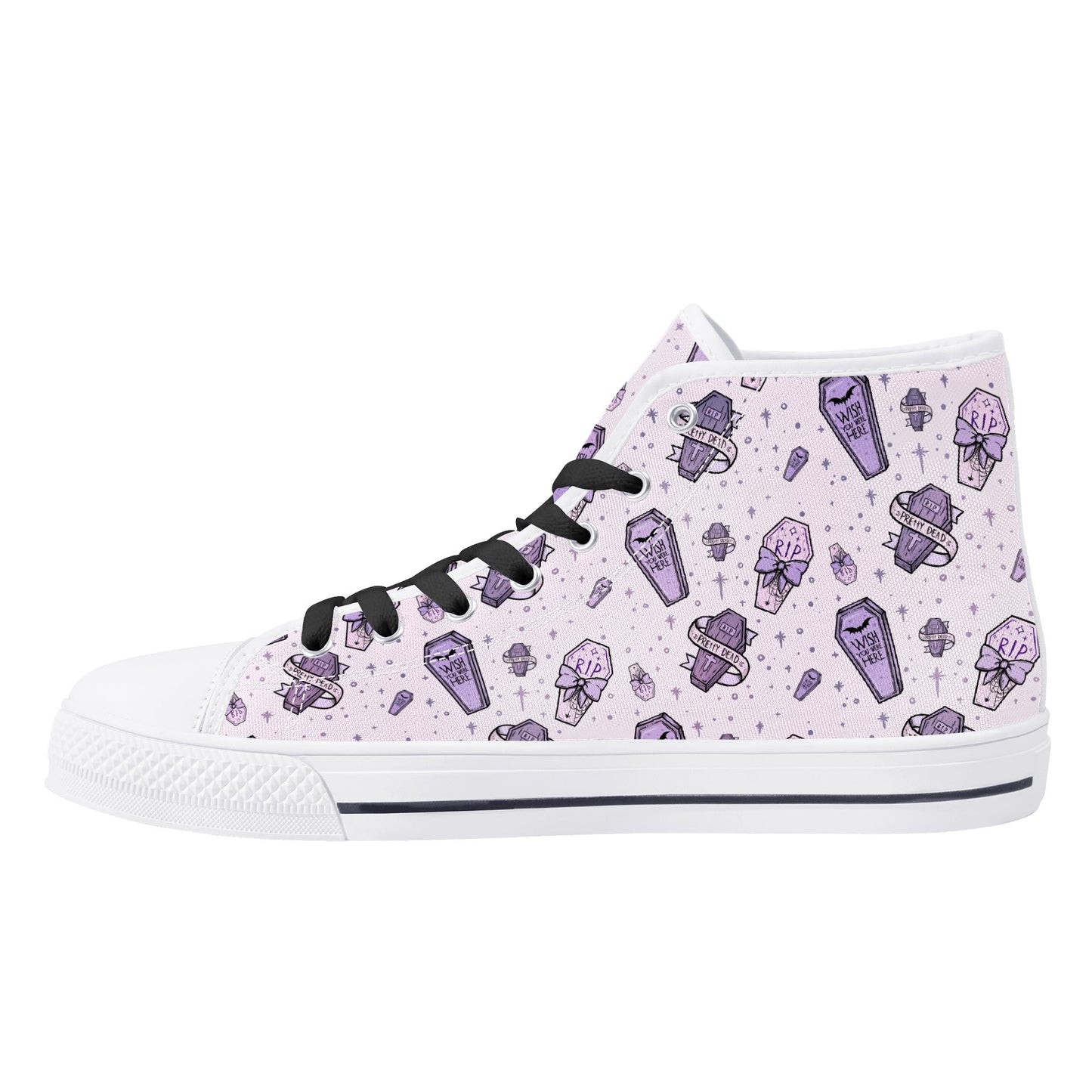 Pastel Pretty Dead Unisex Canvas High Tops
