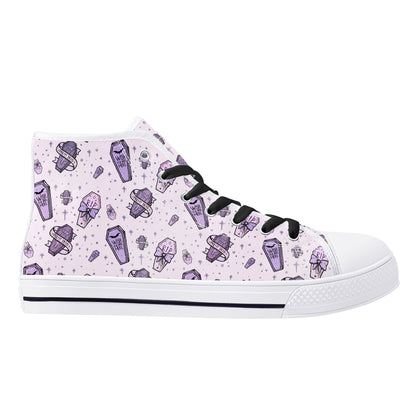 Pastel Pretty Dead Unisex Canvas High Tops