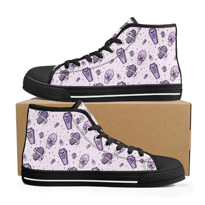 Pastel Pretty Dead Unisex Canvas High Tops