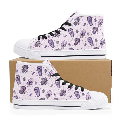 Pastel Pretty Dead Unisex Canvas High Tops