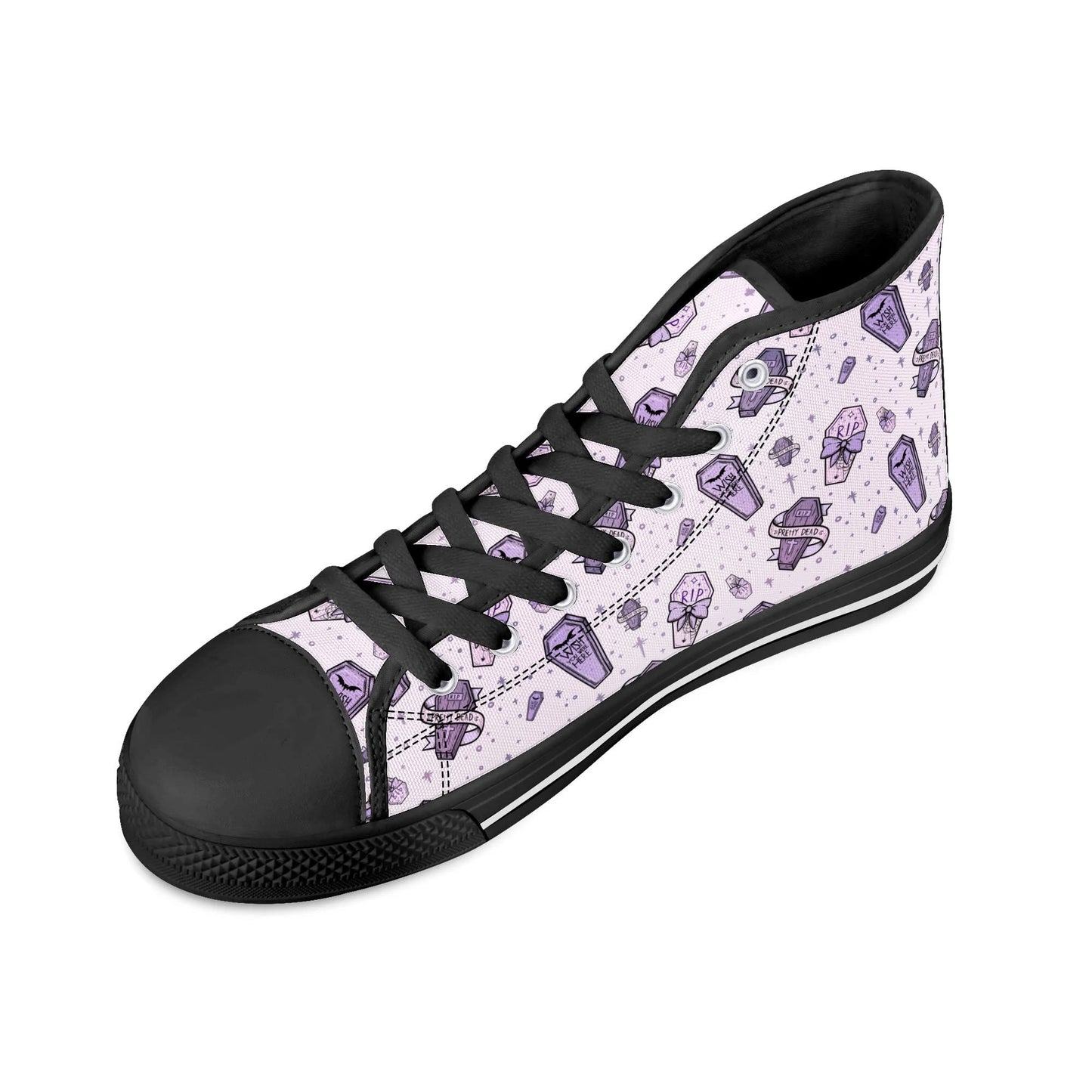 Pastel Pretty Dead Unisex Canvas High Tops