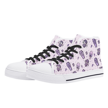 Pastel Pretty Dead Unisex Canvas High Tops