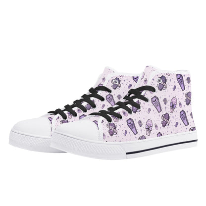 Pastel Pretty Dead Unisex Canvas High Tops