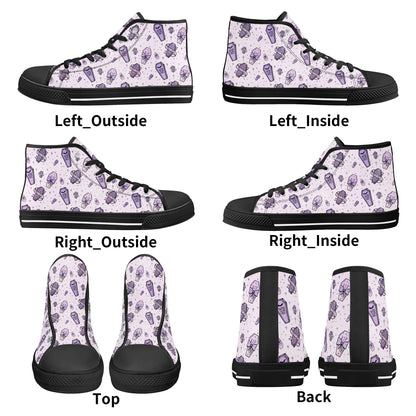 Pastel Pretty Dead Unisex Canvas High Tops