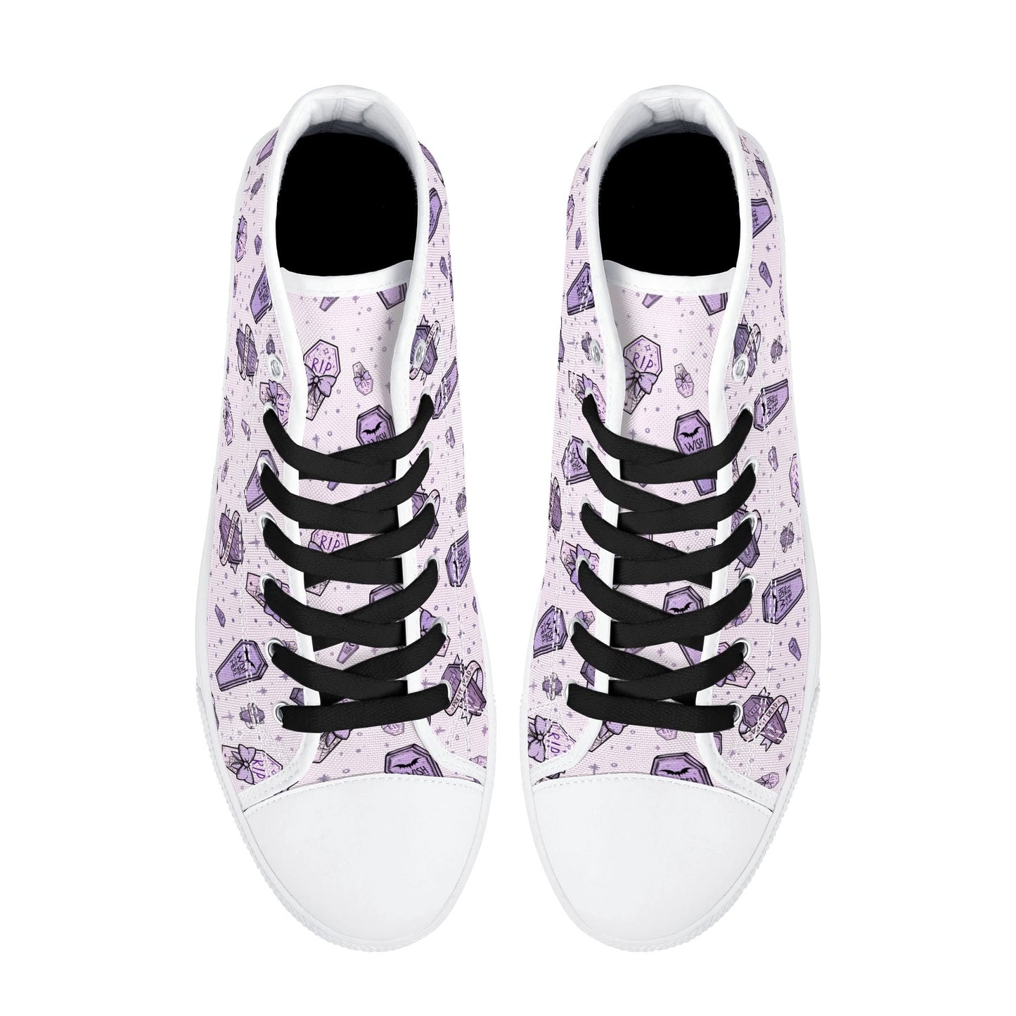 Pastel Pretty Dead Unisex Canvas High Tops