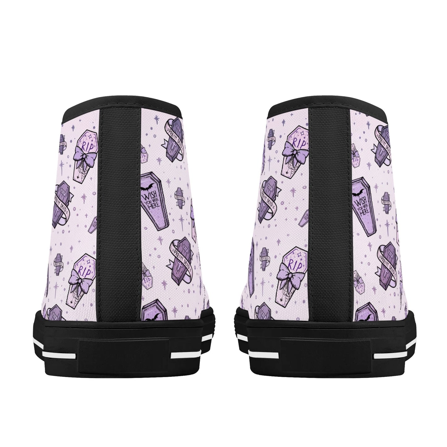 Pastel Pretty Dead Unisex Canvas High Tops