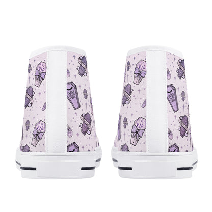 Pastel Pretty Dead Unisex Canvas High Tops