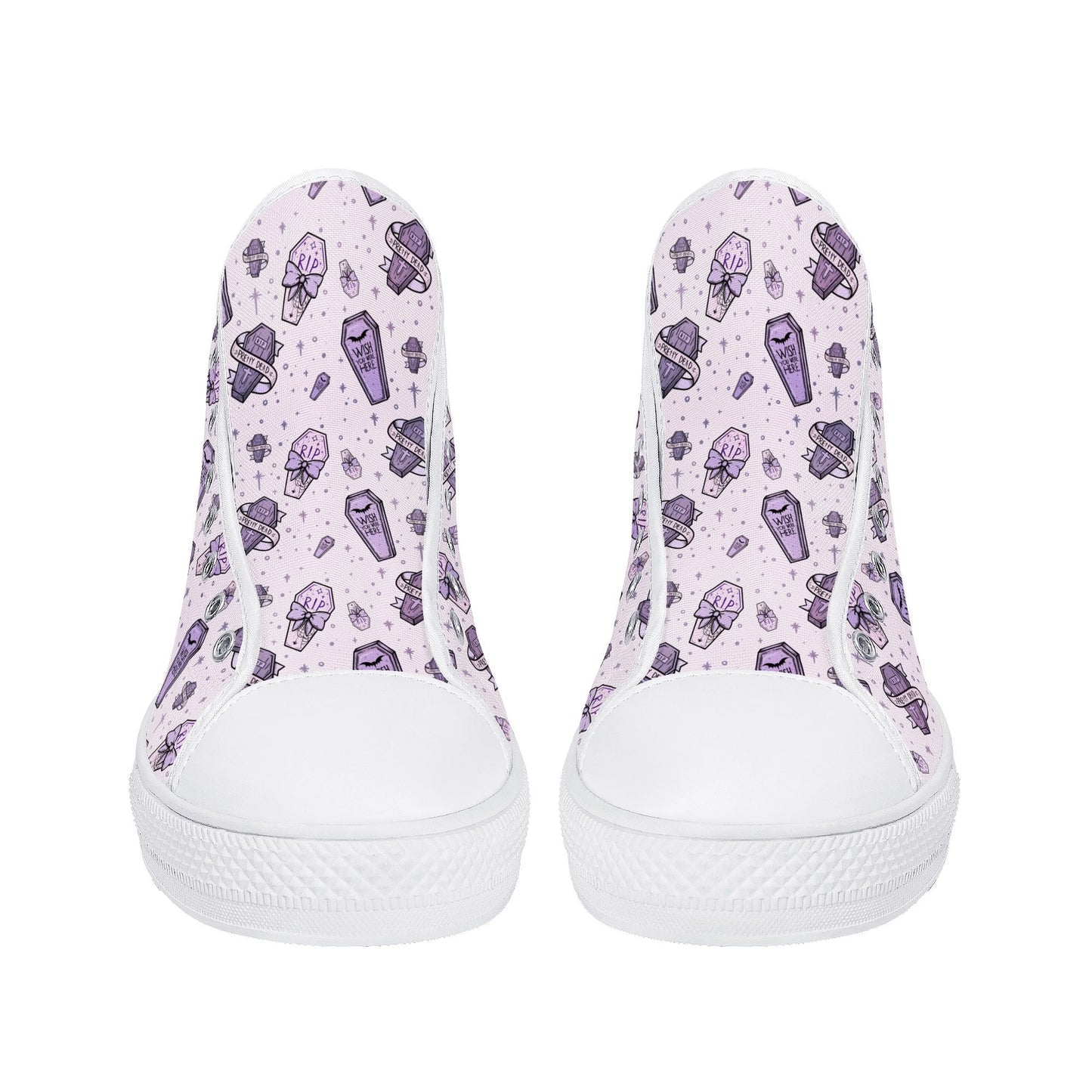 Pastel Pretty Dead Unisex Canvas High Tops