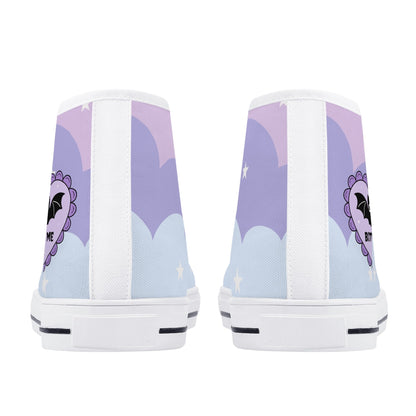 Bite Me Bat Heart Unisex High Tops
