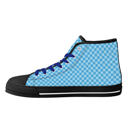Batty Checkered Unisex Canvas High Tops