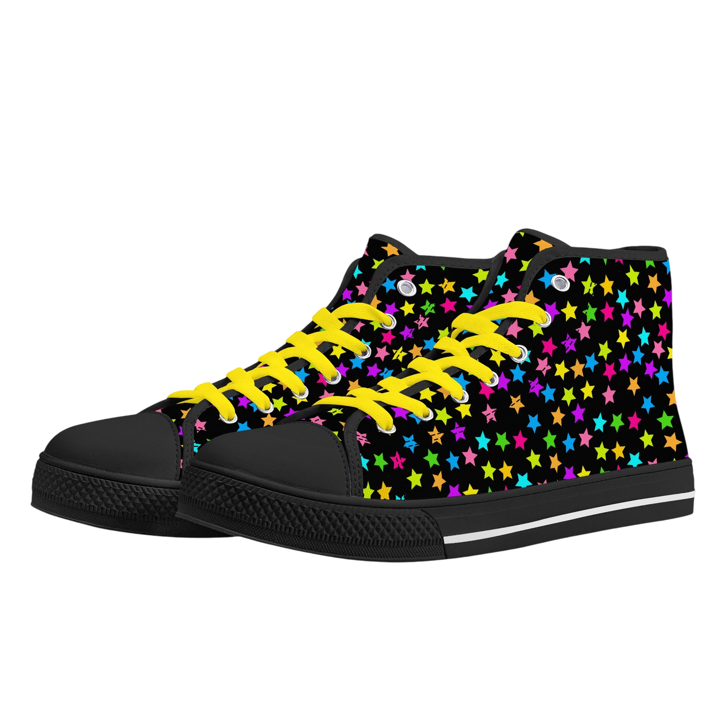 Starfall Chaos Canvas Unisex High Tops
