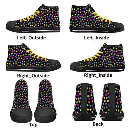 Starfall Chaos Canvas Unisex High Tops