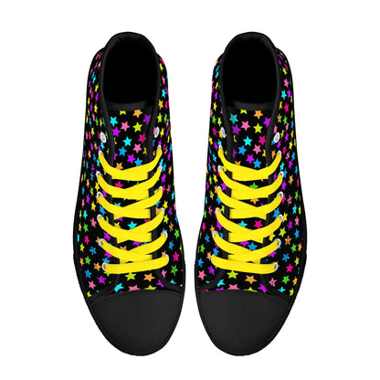 Starfall Chaos Canvas Unisex High Tops