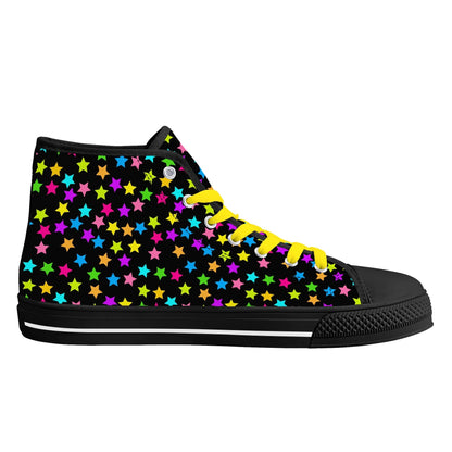 Starfall Chaos Canvas Unisex High Tops
