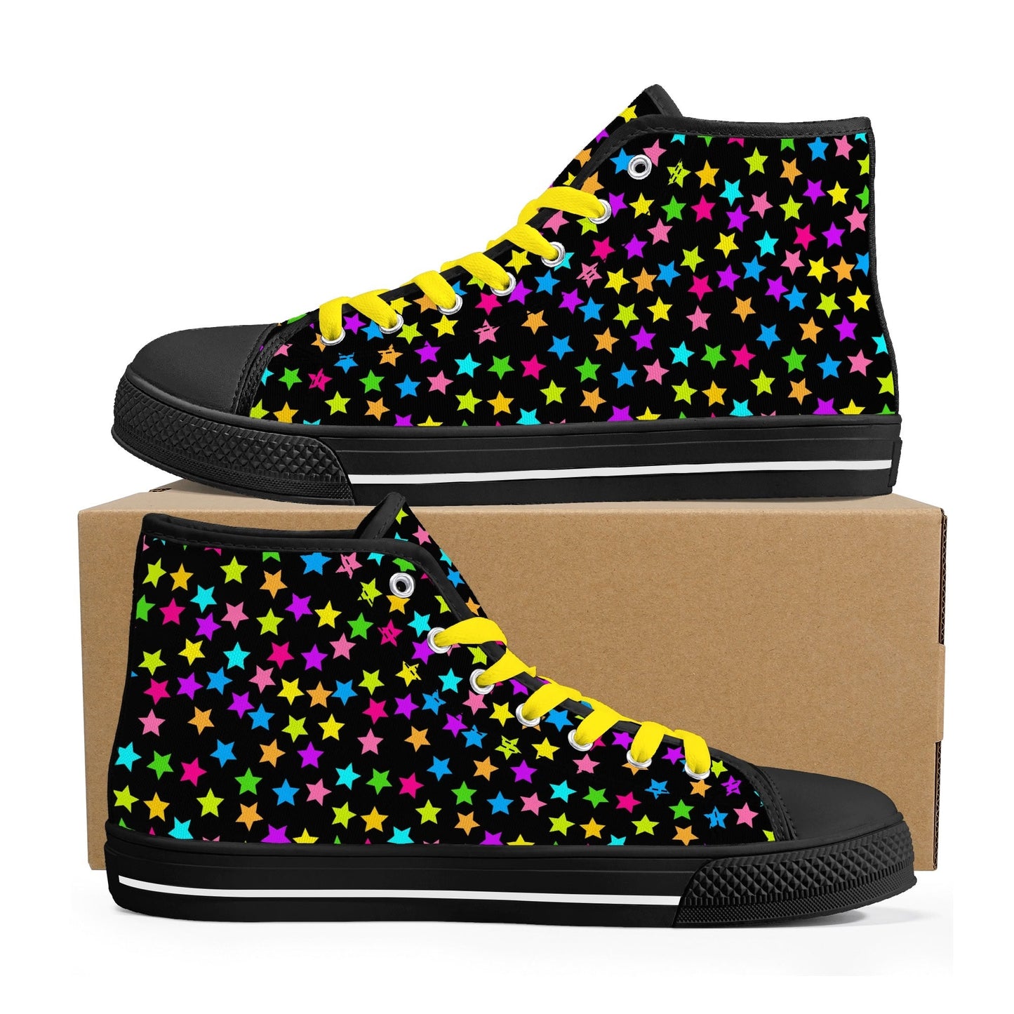 Starfall Chaos Canvas Unisex High Tops